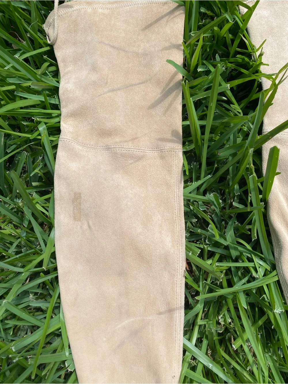 Stuart Weitzman Suede Bootie in Light Tan